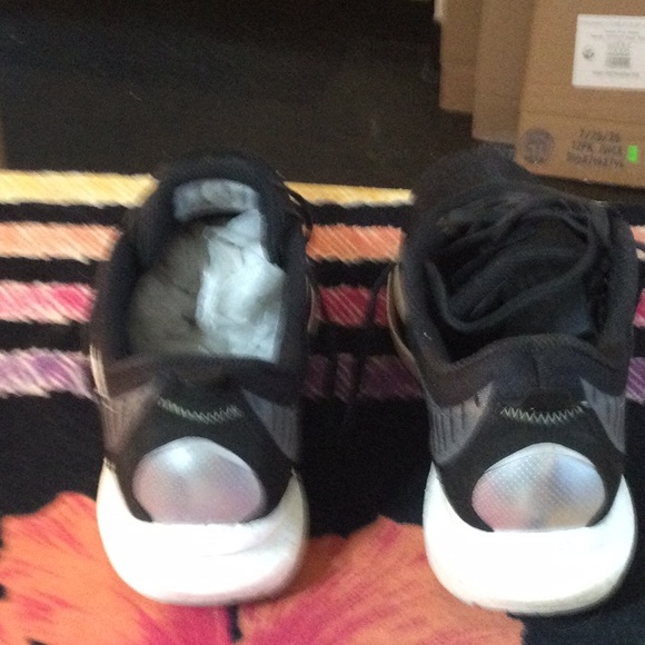 Black and White Athletic Sneakers - Picture 3 of 7